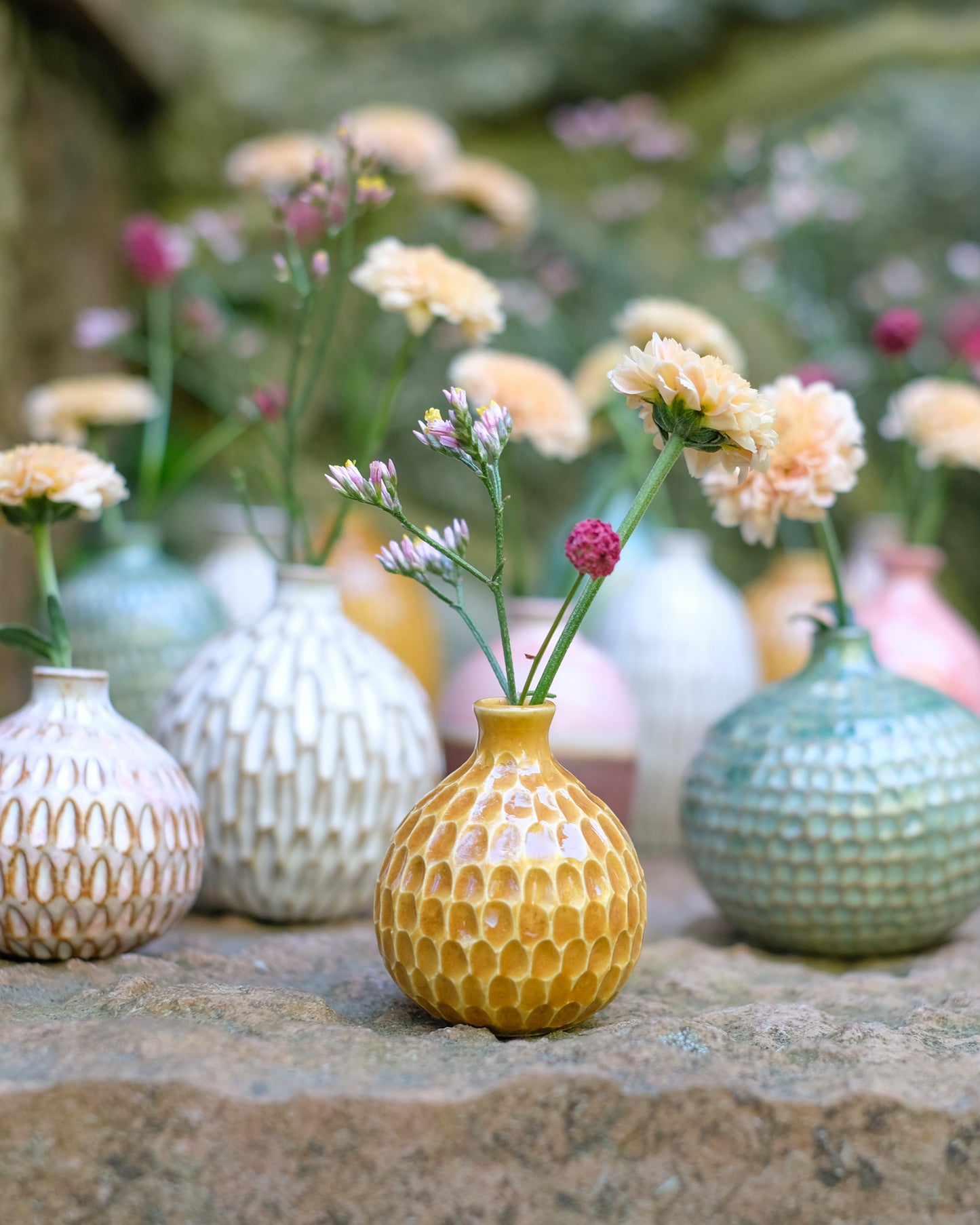 Karvad sticklingsvas vit