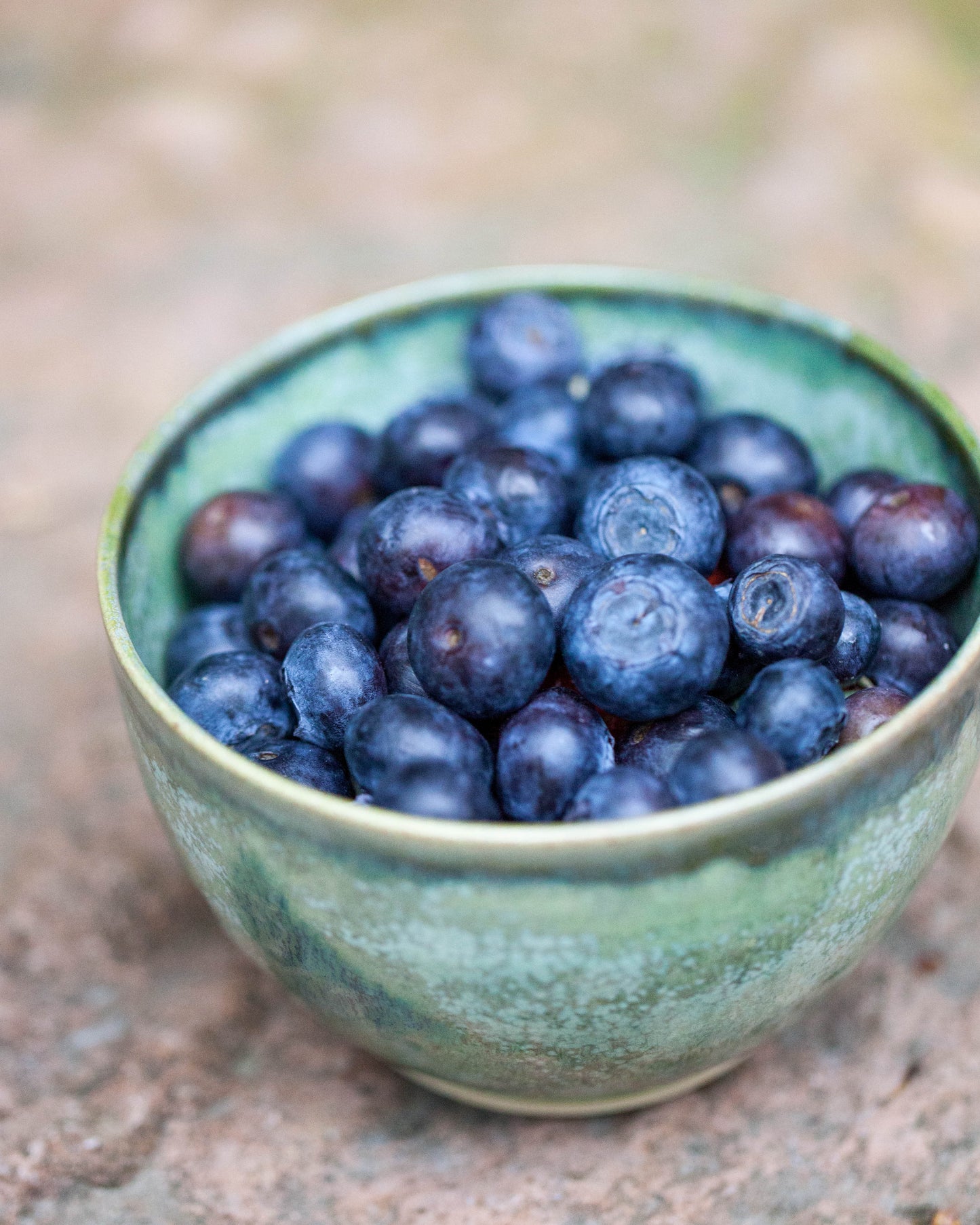 Liten skål, grönmelerad