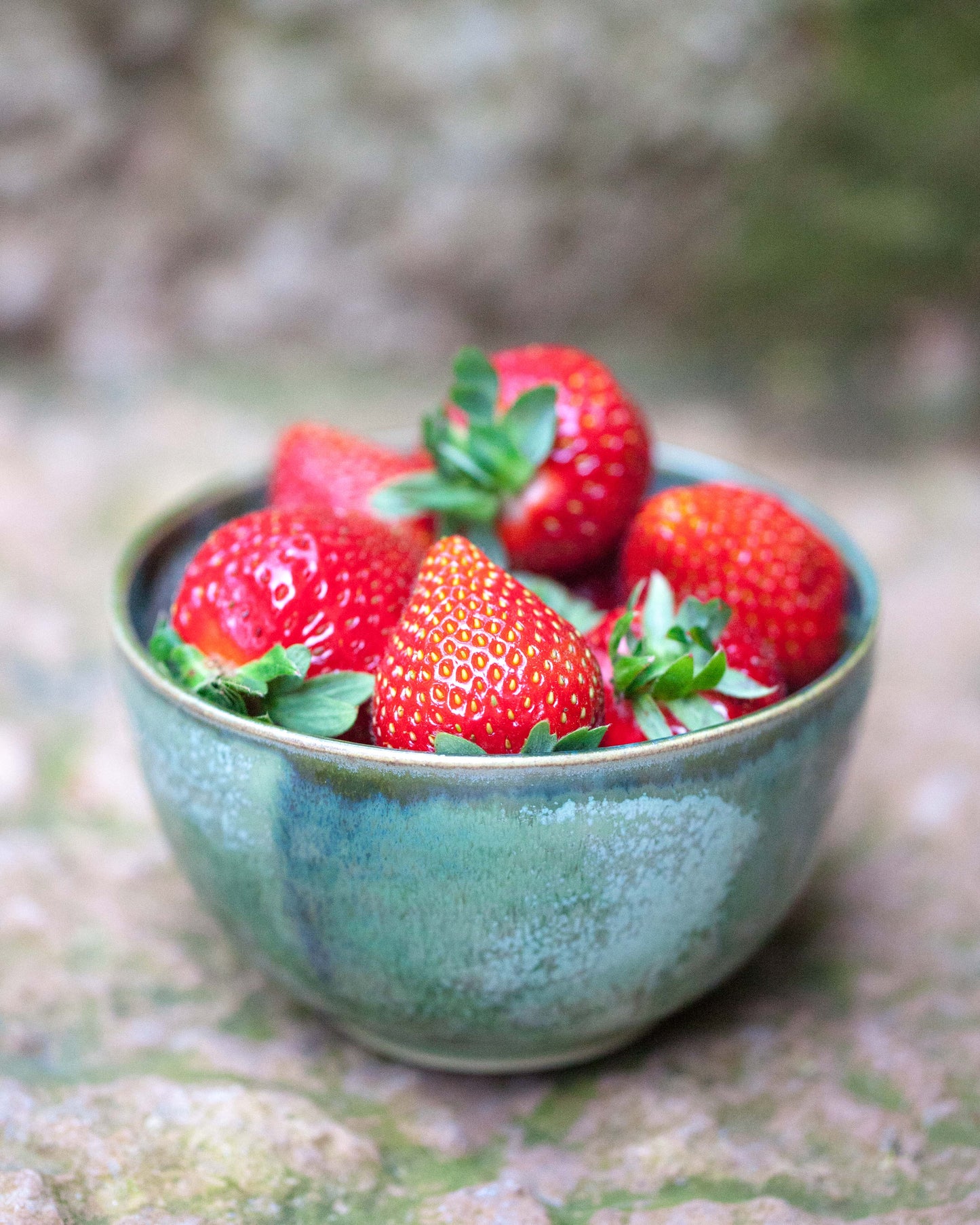 Liten skål, grönmelerad